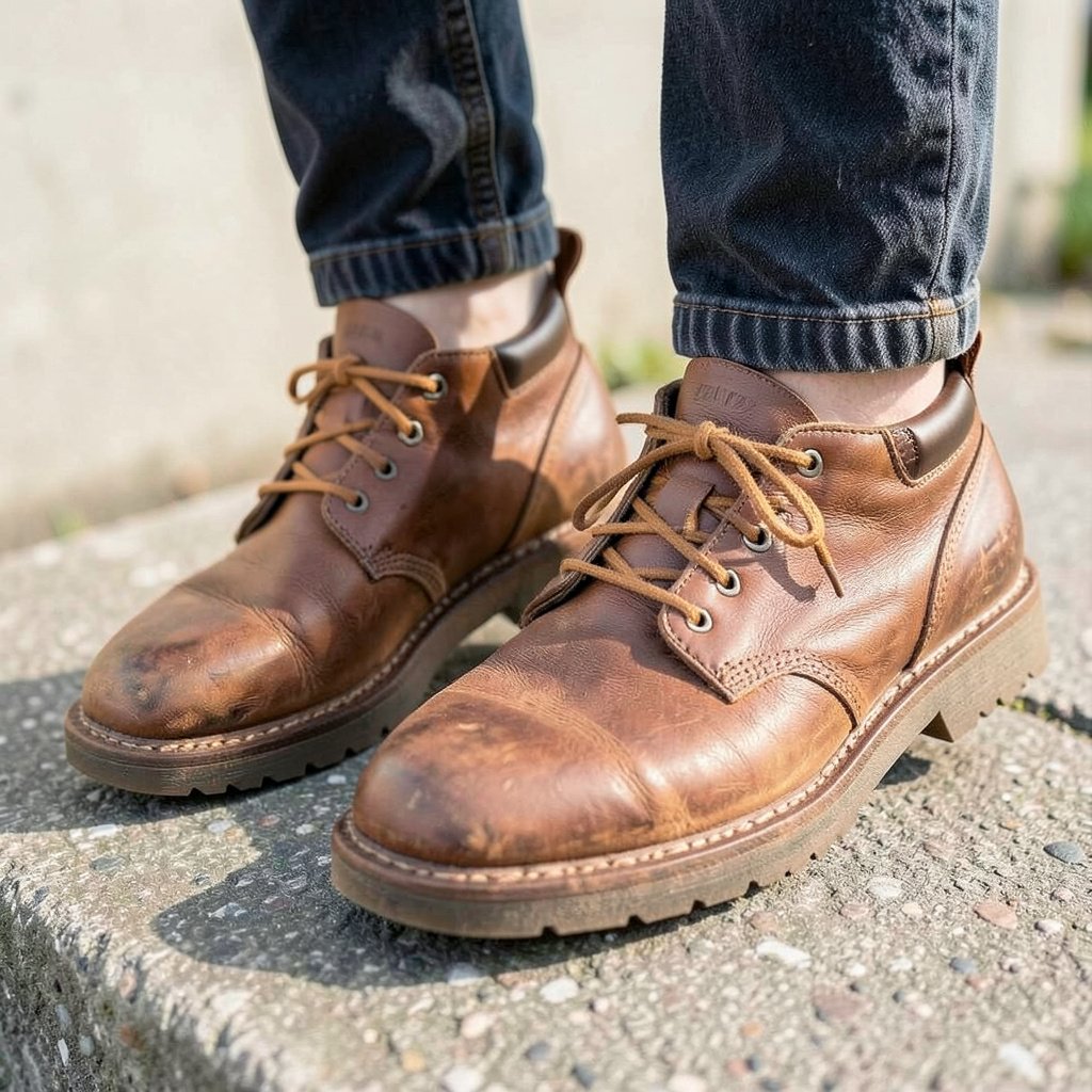 Chaussures éco-responsables en cuir recyclé